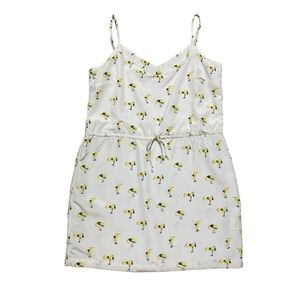 Oat+Fawn Flamingo Dress Women’s L White Spaghetti Straps Casual Tie Waist V Neck